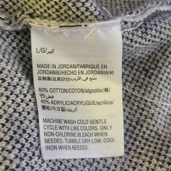 Charter Club Mens Cotton Blend Pullover Multi Gray Sweater Size L Good Quality - Picture 6 of 9